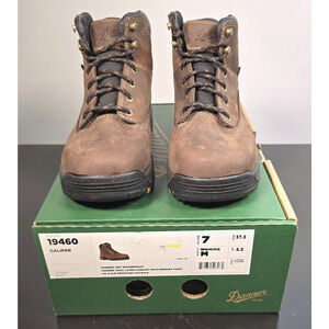 Danner Womens Size 7 M Caliper 5" Brown Leather Waterproof Work Boots 19460 USA